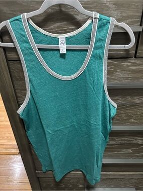 Alternative Teal Tank with Light Gray Trim